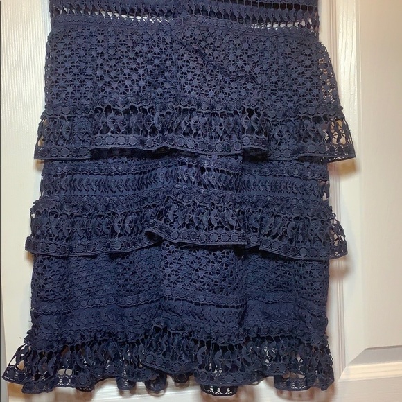 Romeo & Juliet Couture Navy Blue Dress - Picture 6 of 6